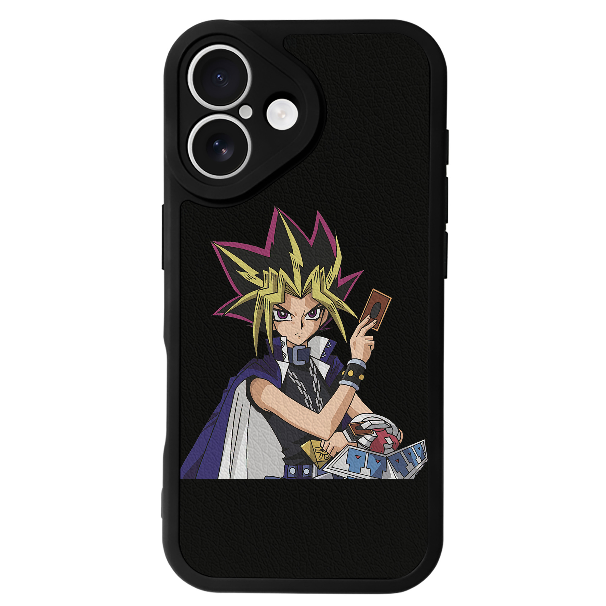 遊☆戯☆王 Yu-Gi-Oh! 【iPhone 16シリーズ対応】シリコンスマホケース（レザー調） 材質：シリコン